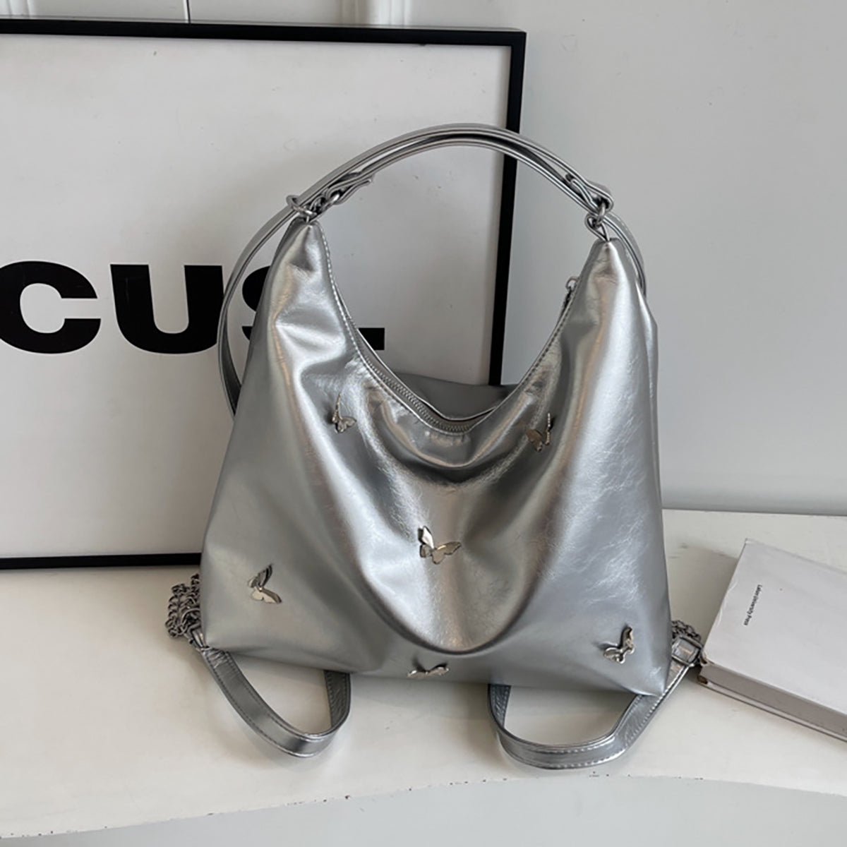 Large Leather Crossbody Handbag