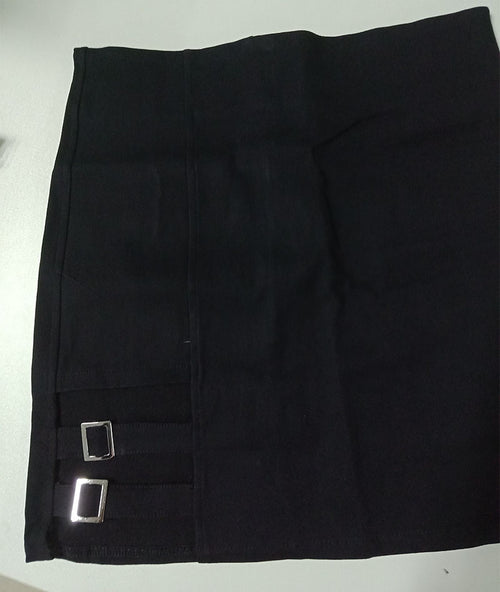 Black Buckled Skirt