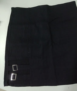Black Buckled Skirt