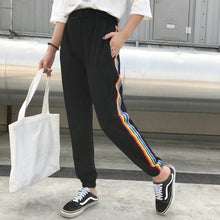 Load image into Gallery viewer, Rainbow Band Korean Pants